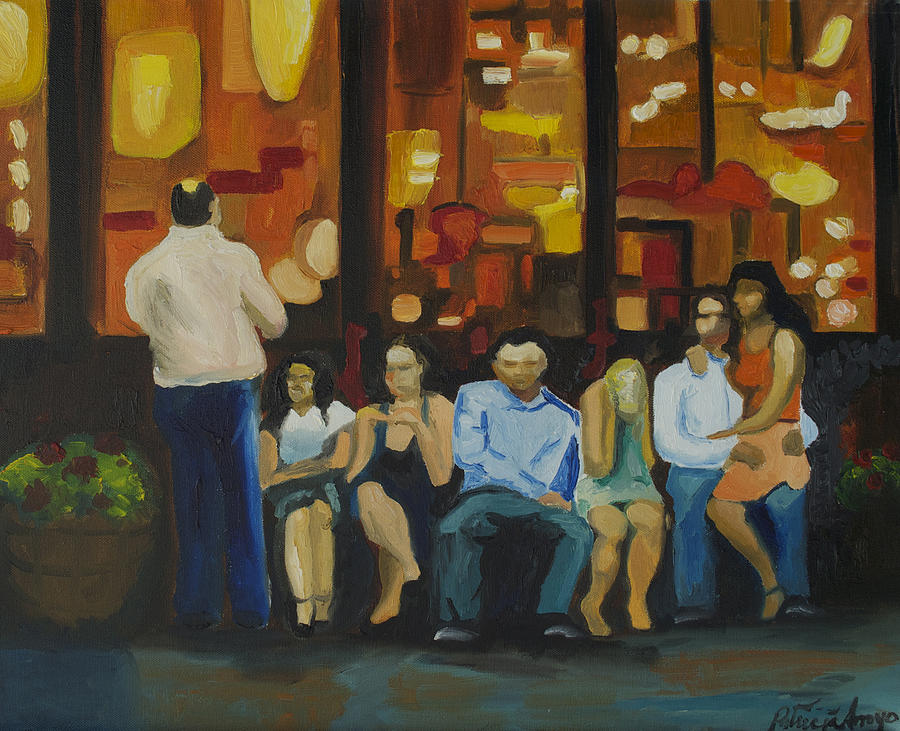 Waiting on a Taxi Painting by Patricia Arroyo