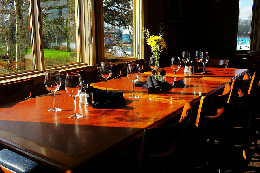Restaurant Photograph - Waiting Table by Lawrence Christopher