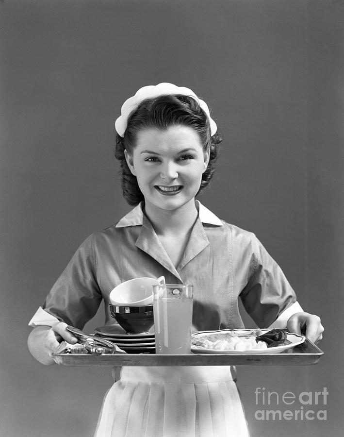 Waitress, C.1940s Photograph by H. Armstrong Roberts/ClassicStock