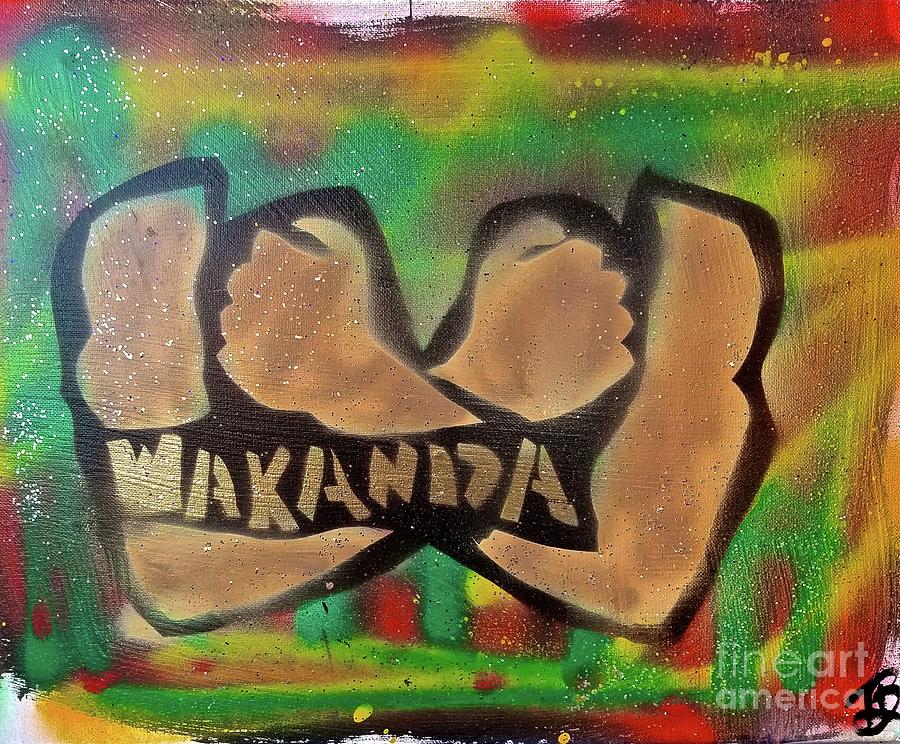 WAKANDA arms Painting by Tony B Conscious