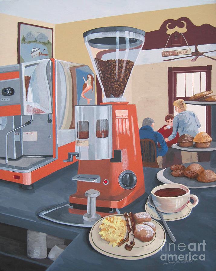 Coffee Painting - Wake Me Up by Jennifer Donald Coffee Painting - Wake Me Up by Jennifer Donald