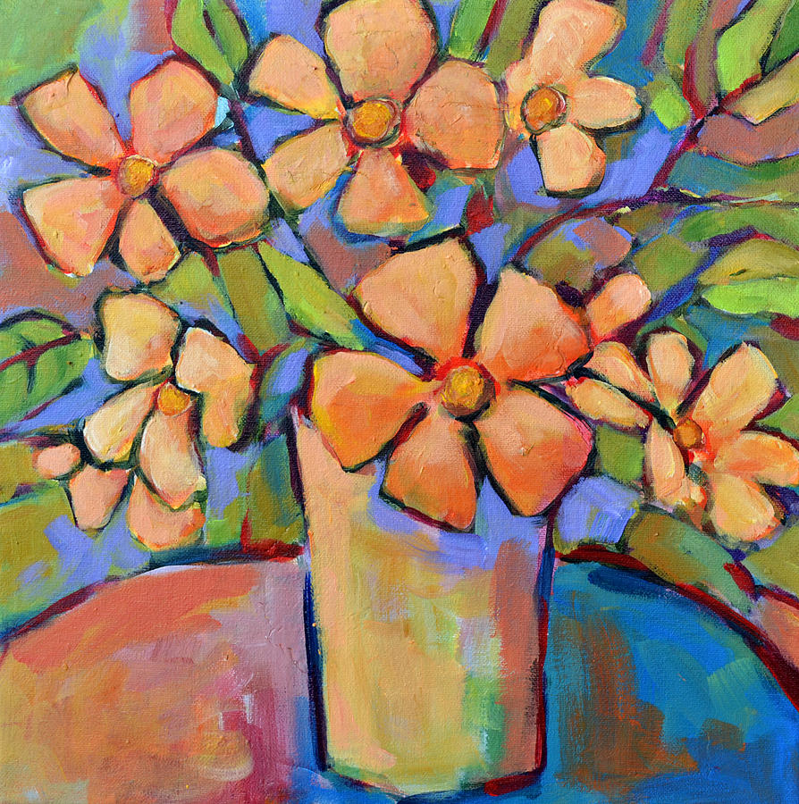 Abstract Painting - Wake Up Sunshine by Filomena Booth Abstract Painting - Wake Up Sunshine by Filomena Booth