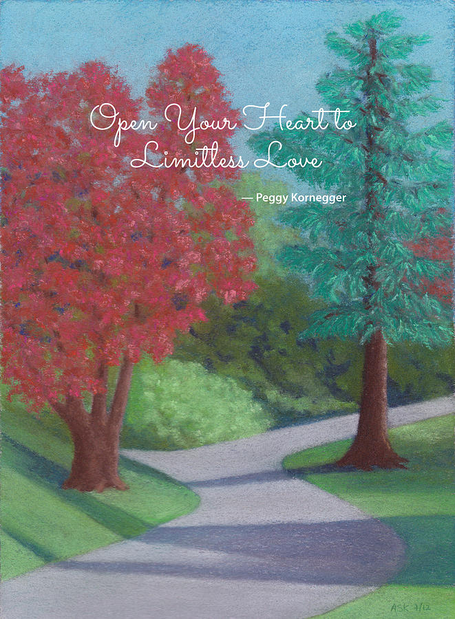 Fall Pastel - Waking Up - with quote by Anne Katzeff