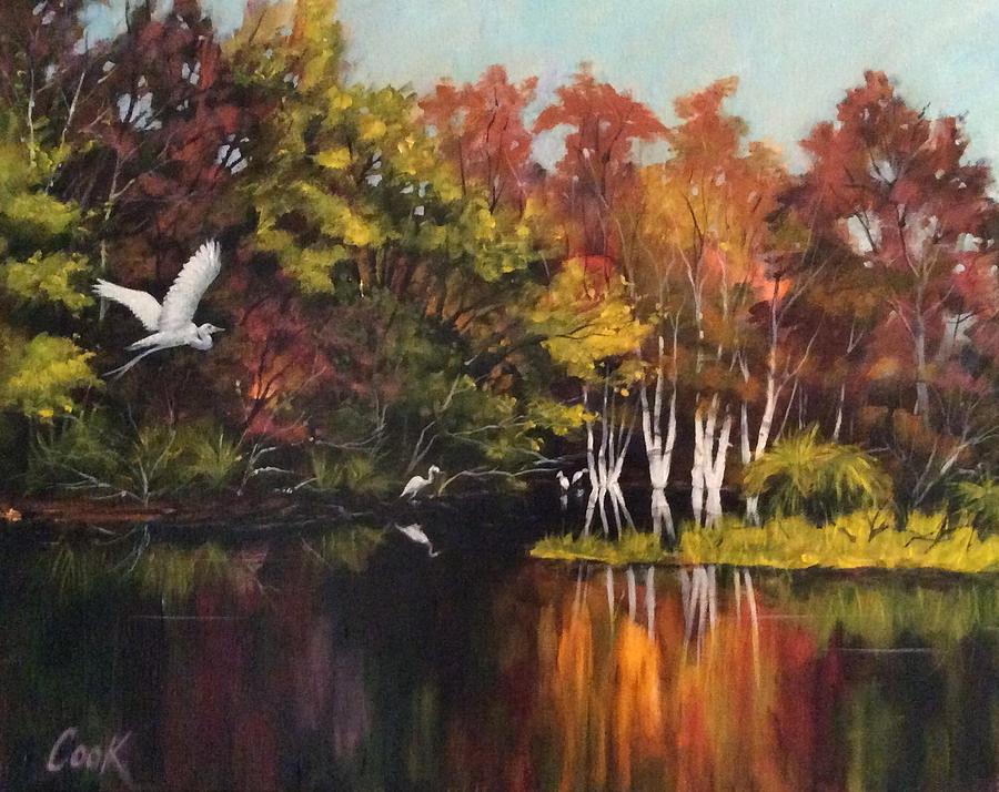 Wakulla Springs Painting by Michael Cook