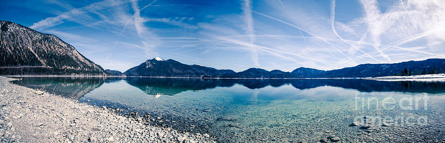 Walchensee panorama Photograph by Hannes Cmarits