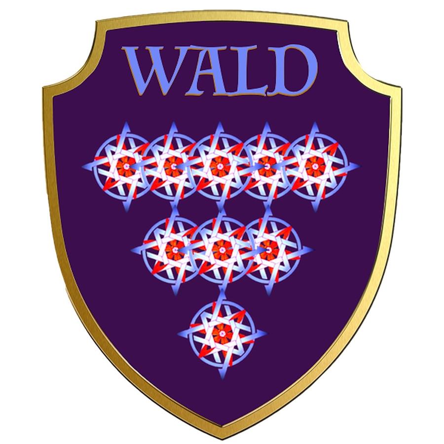 Wald Family Crest Painting by AHONU Aingeal Rose