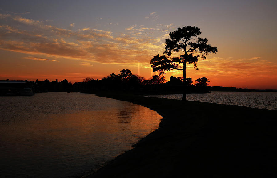 Walden On Lake Conroe Sunset Photograph by Judy Vincent