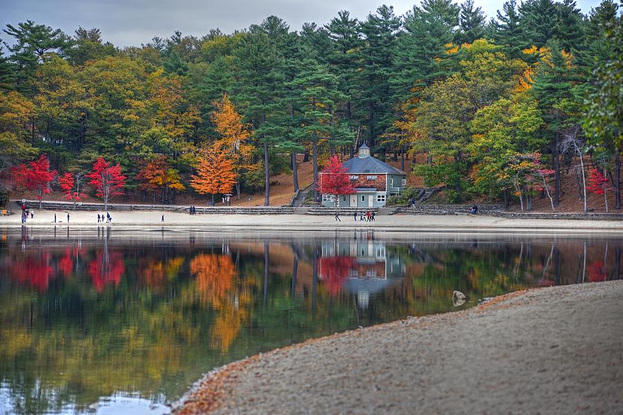 Walden Pond Bath House Concord MA Beach Photograph by Toby McGuire