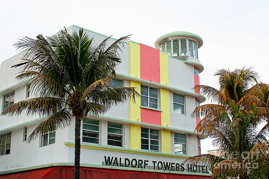Waldorf Towers Hotel - Art Deco Architecture Photograph by Barbara McMahon