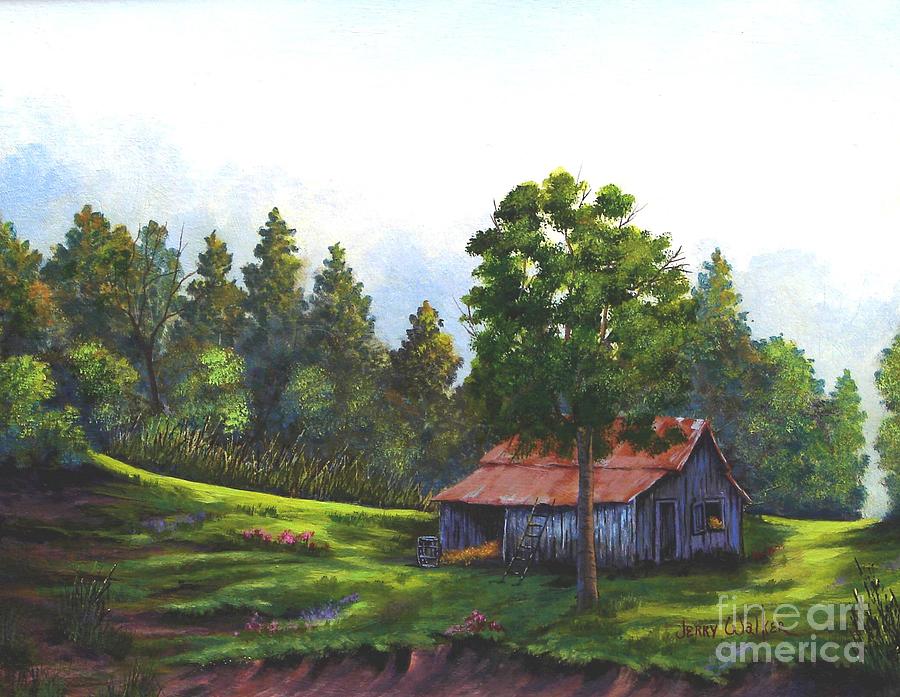 Walhalla Barn Painting by Jerry Walker