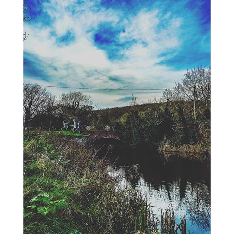 Nature Photograph - Walk Around West Hythe #canal by James Young