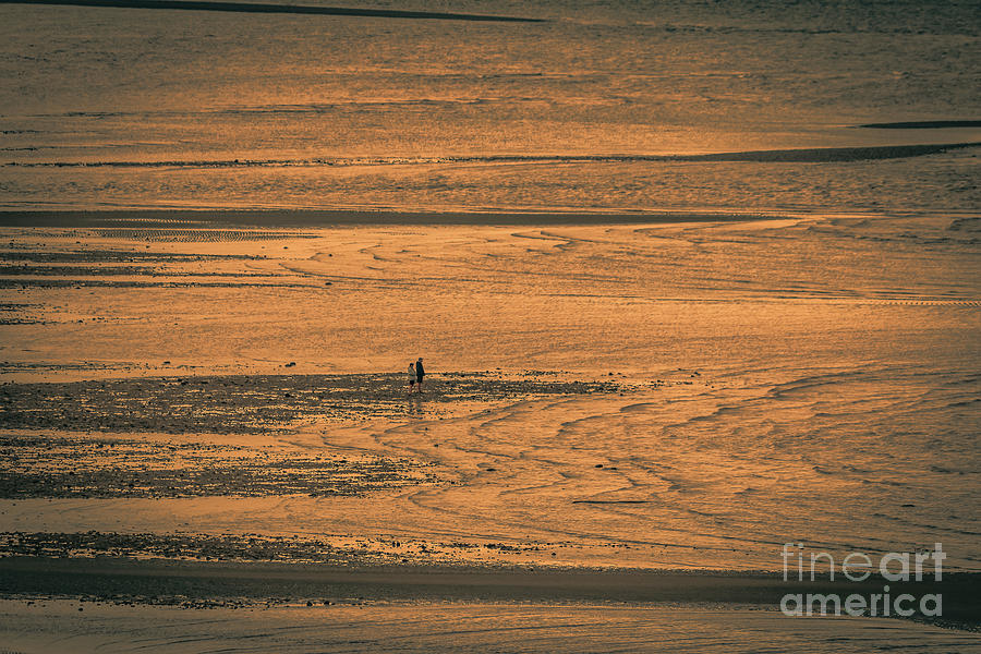 Walk at low tide at Fundy Bay Photograph by Claudia M Photography