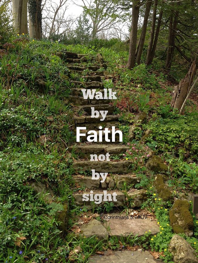 Walk by Faith Photograph by Diane Lindon Coy