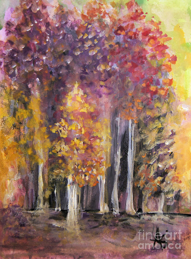 Walk In The Park Painting by Sandra Gallegos - Fine Art America