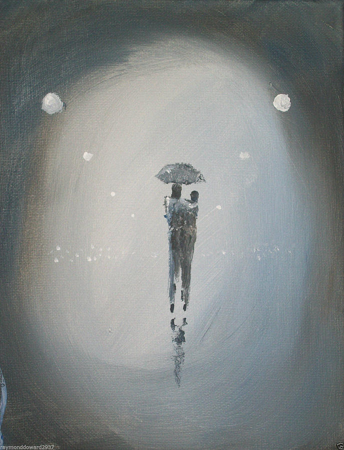 Walk in the Rain #37 Painting by Raymond Doward