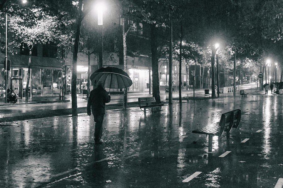 Walk in the rain Photograph by Torsten Funke