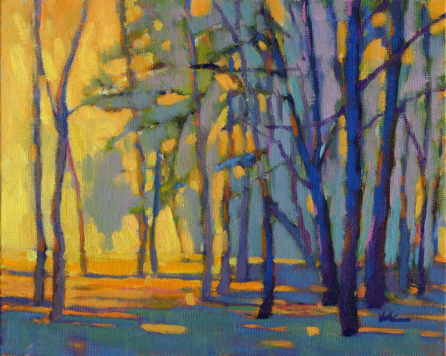 Walk in the Woods 3 Painting by Konnie Kim