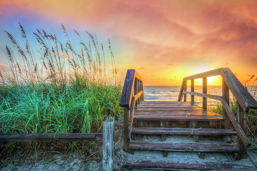 Walk into Sunrise Photograph by Debra and Dave Vanderlaan - Fine Art ...