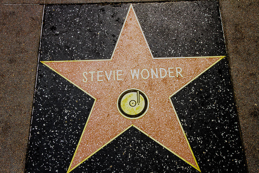 Walk of Fame Star for Stevie Wonder Photograph by Robert Hebert