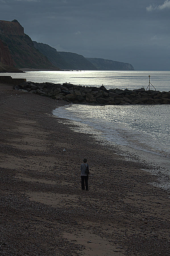 Walk on an Empty Beach Photograph by Andy Thompson