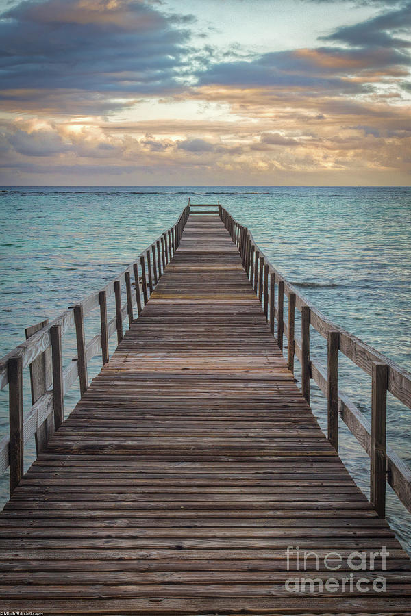 Pier Photograph - Walk On The Water by Mitch Shindelbower
