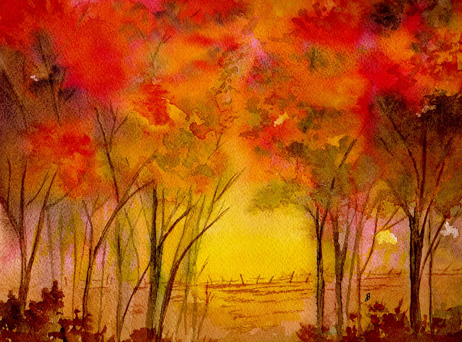 Nature Painting - Walk With Me by Brenda Owen