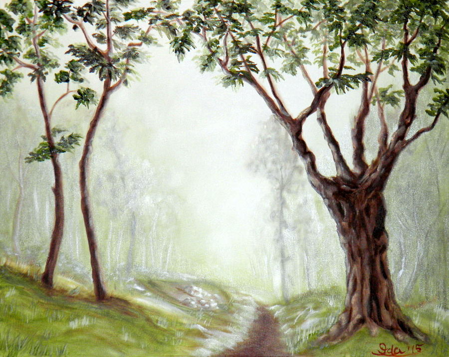 Walk With Me Painting by Ida Eriksen