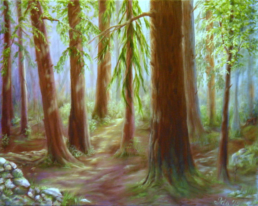 Walker Park Woods Painting by Ida Eriksen
