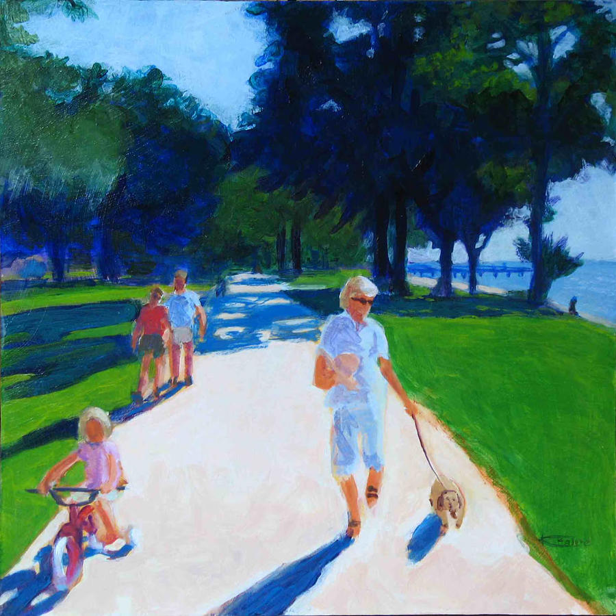 Walkies Painting by Karen Faire