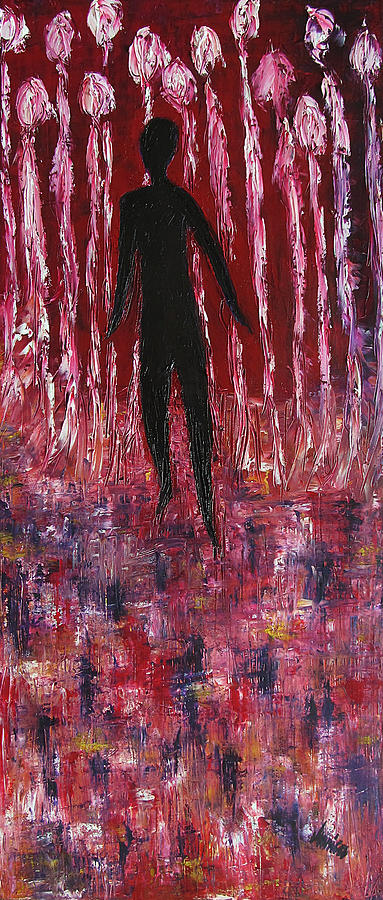 Abstract Painting - Walking Away by Marianna Mills