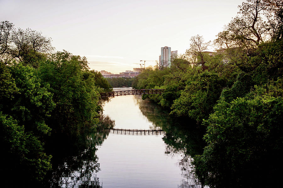 Walking Bridge - Austin Photograph by Art Block Collections