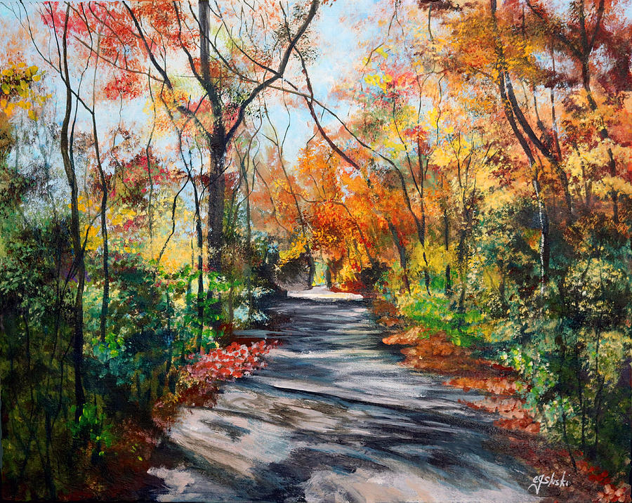 Walking Home Painting by Carole Sluski