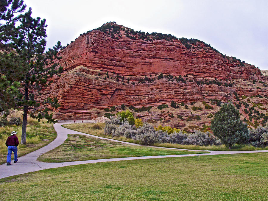 Walking in Echo Canyon off I 80, Utah Photograph by Ruth Hager