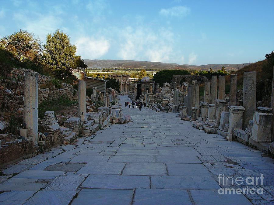 Walking in Ephesus Photograph by Don Kenworthy