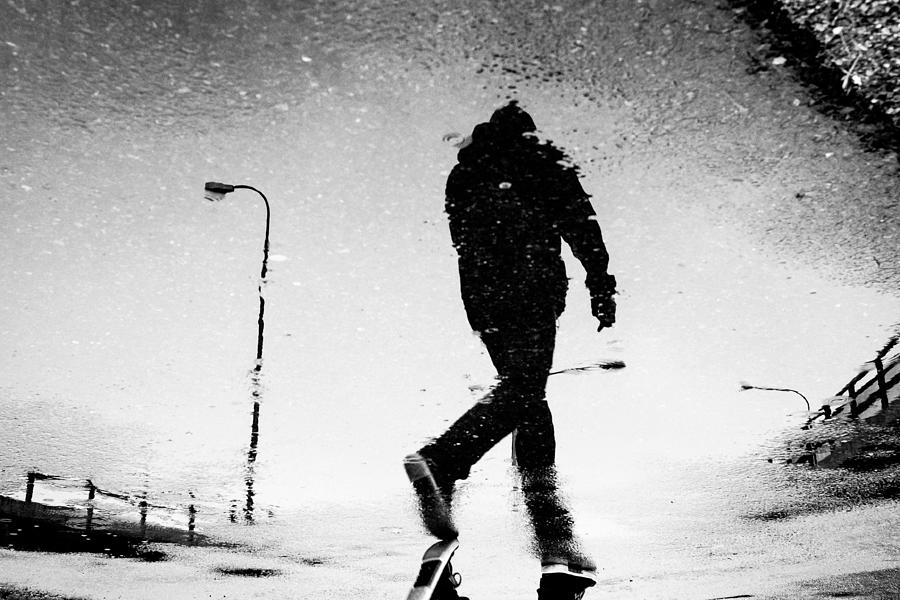 Black And White Photograph - Reflection by Jimmy Karlsson