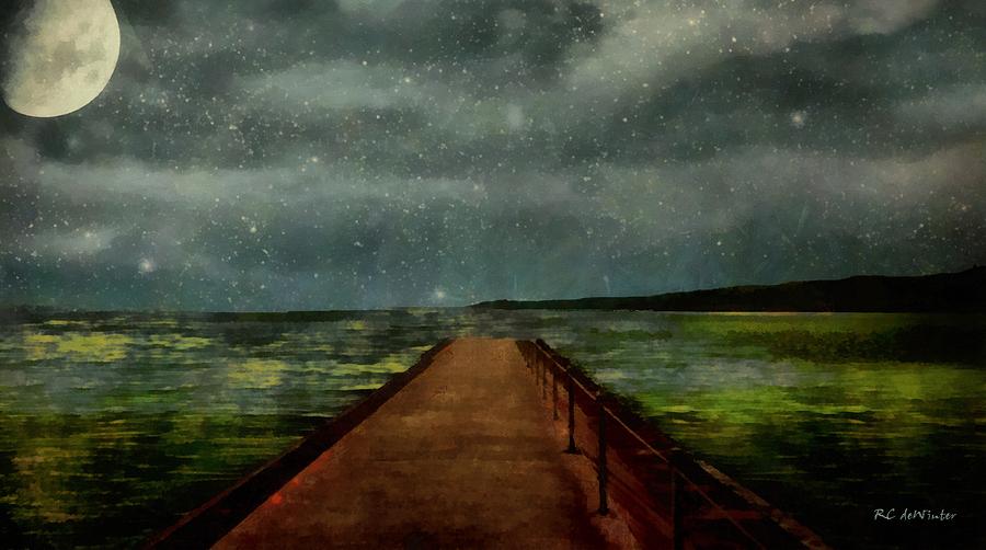 Walking into the Stars Painting by RC DeWinter