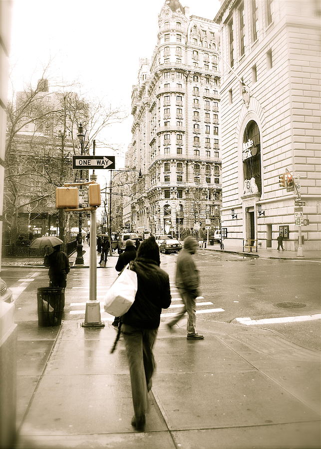 Walking New York Photograph by Michael Peychich