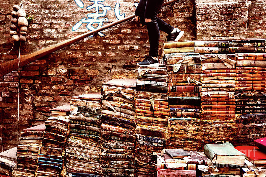 Walking on Books Photograph by M G Whittingham