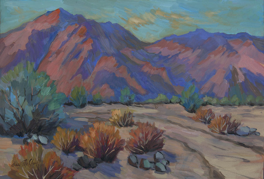 Walking Path in La Quinta Cove Painting by Diane McClary