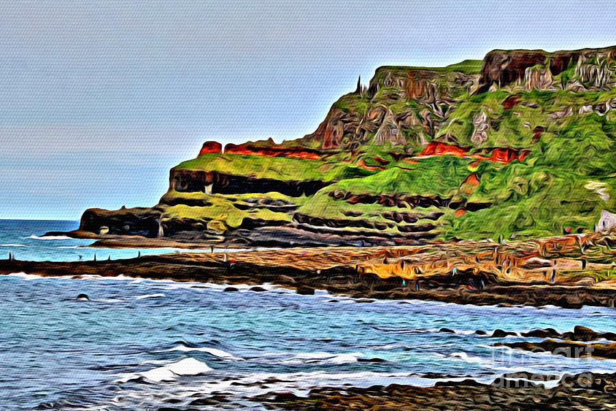 Giant's Causeway Photograph - Walking the Causeway by Beauty For God