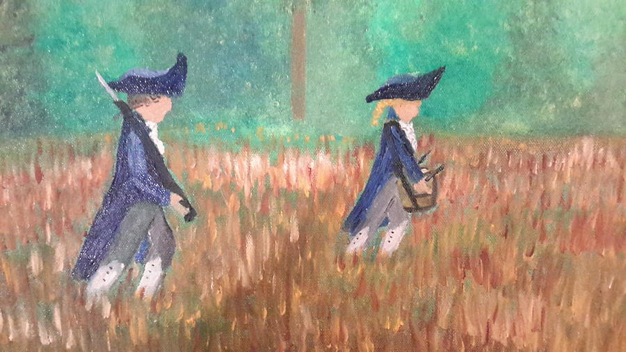 Walking The Fields Painting