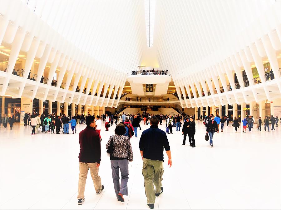 Walking the Oculus in New York  Photograph by Funkpix Photo Hunter