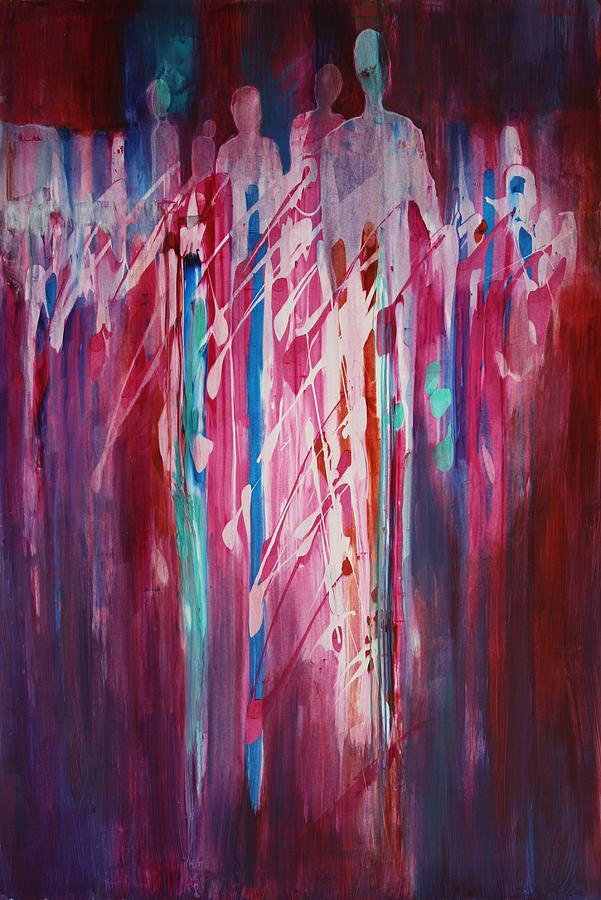 Abstract Painting - Walking the Path by Tara Moorman