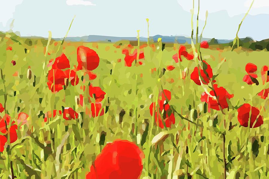 Walking Through Poppies by Mary Castellan Walking Through Poppies by Mary Castellan