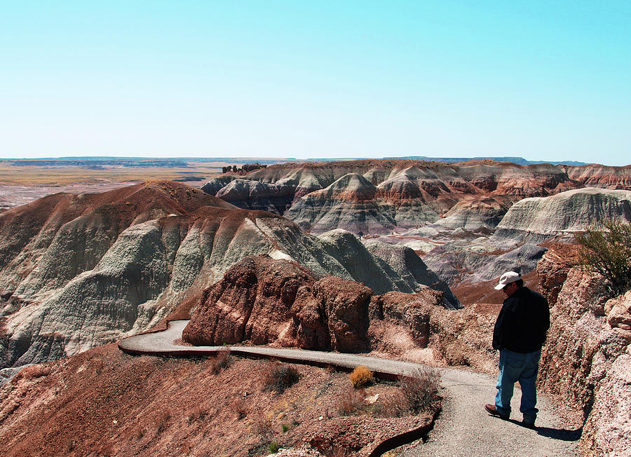Walking through The Painted Desert Photograph by Mary Capriole