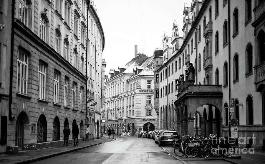 Walking to Haxnbauer Munich Photograph by John Rizzuto