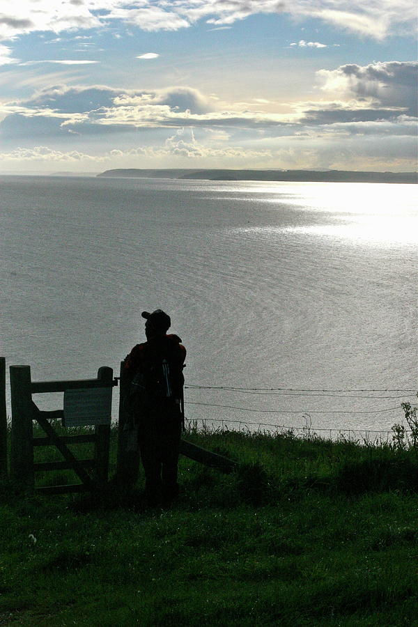 Walking To Whitsand Bay Photograph by Steve Swindells - Fine Art America