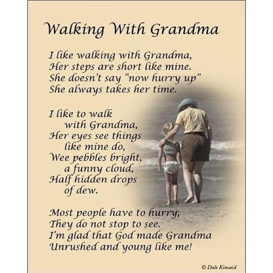 Walking With Grandma Available At Photograph by Dale Kincaid