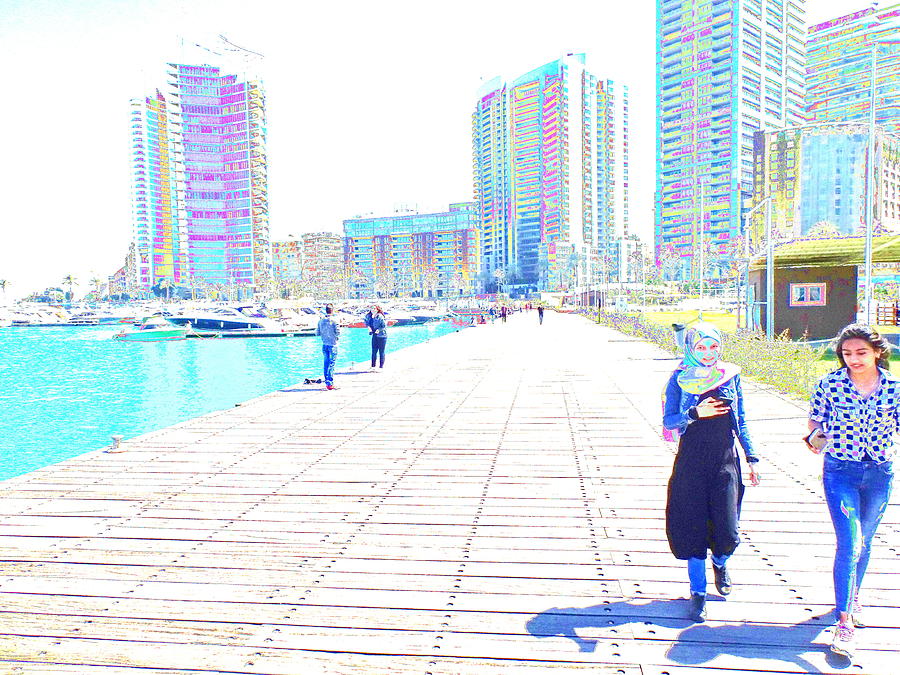 Walking Zeitounah Bay Beirut Photograph by Funkpix Photo Hunter