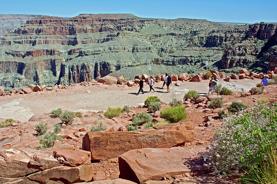 Walkway along Canyon at Guano Point in Grand Canyon West, Arizona Photograph by Ruth Hager